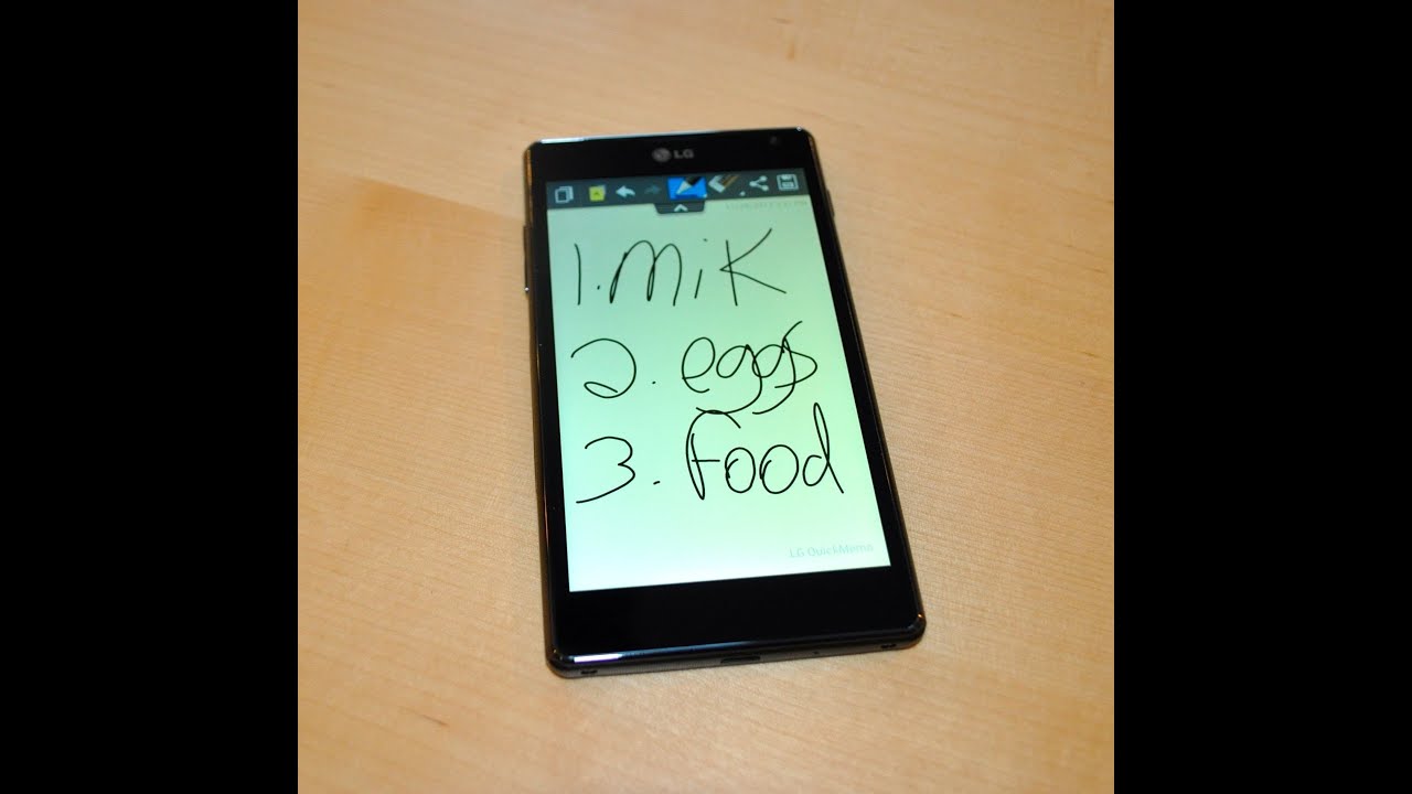 LG Optimus G QuickMemo