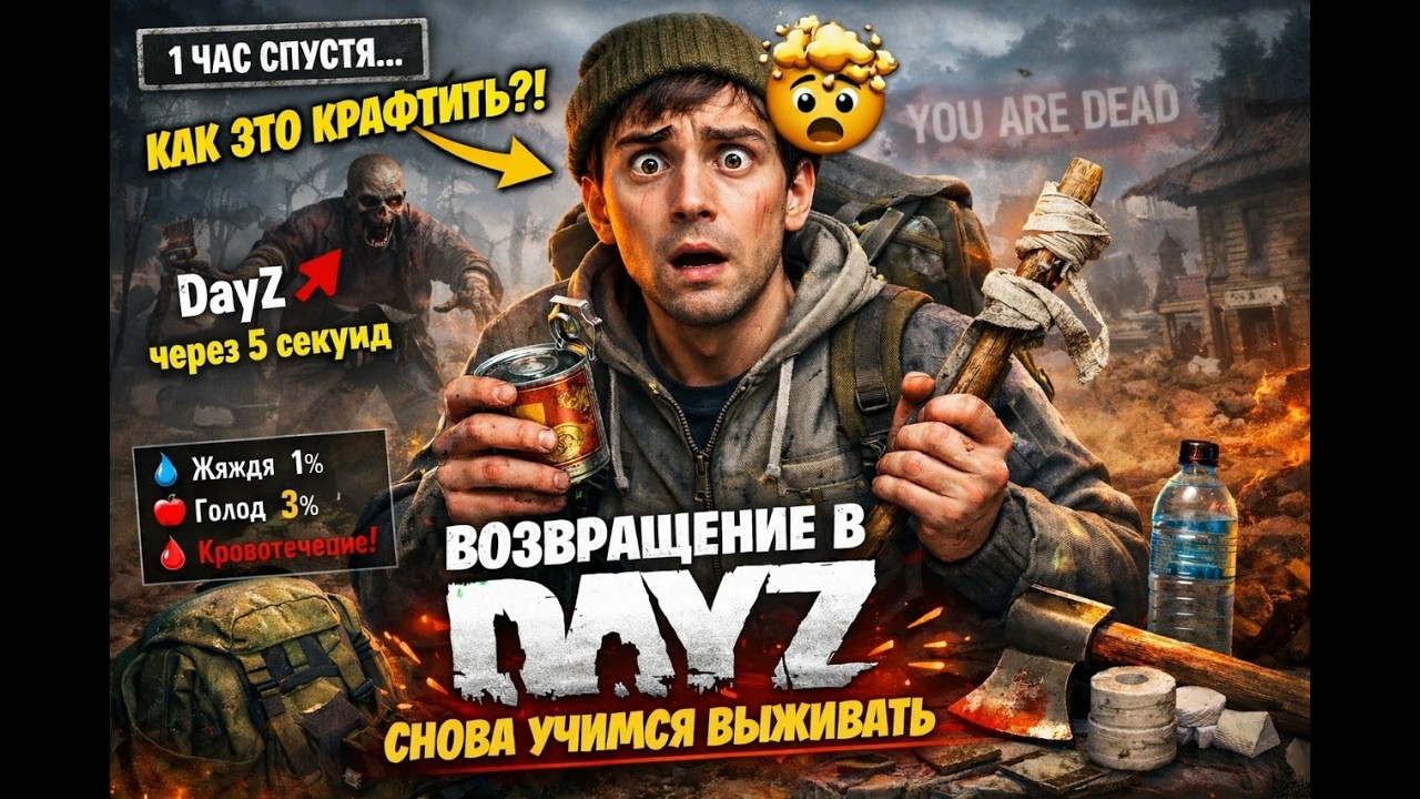 Выживаем в DayZ учимся играть с нуля DARKZONE 2.0 PVE