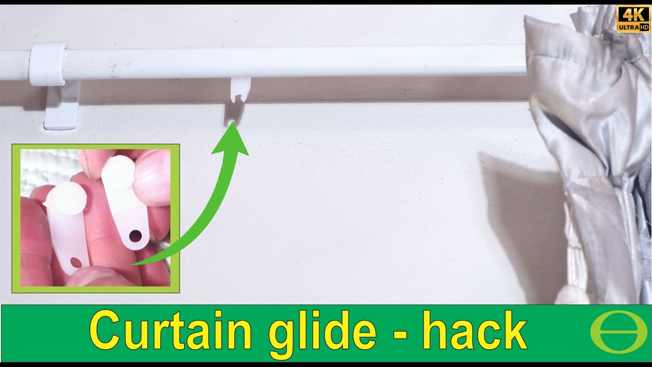 Curtain glide / slider broken - hack to insert new glide without taking off whole curtain
