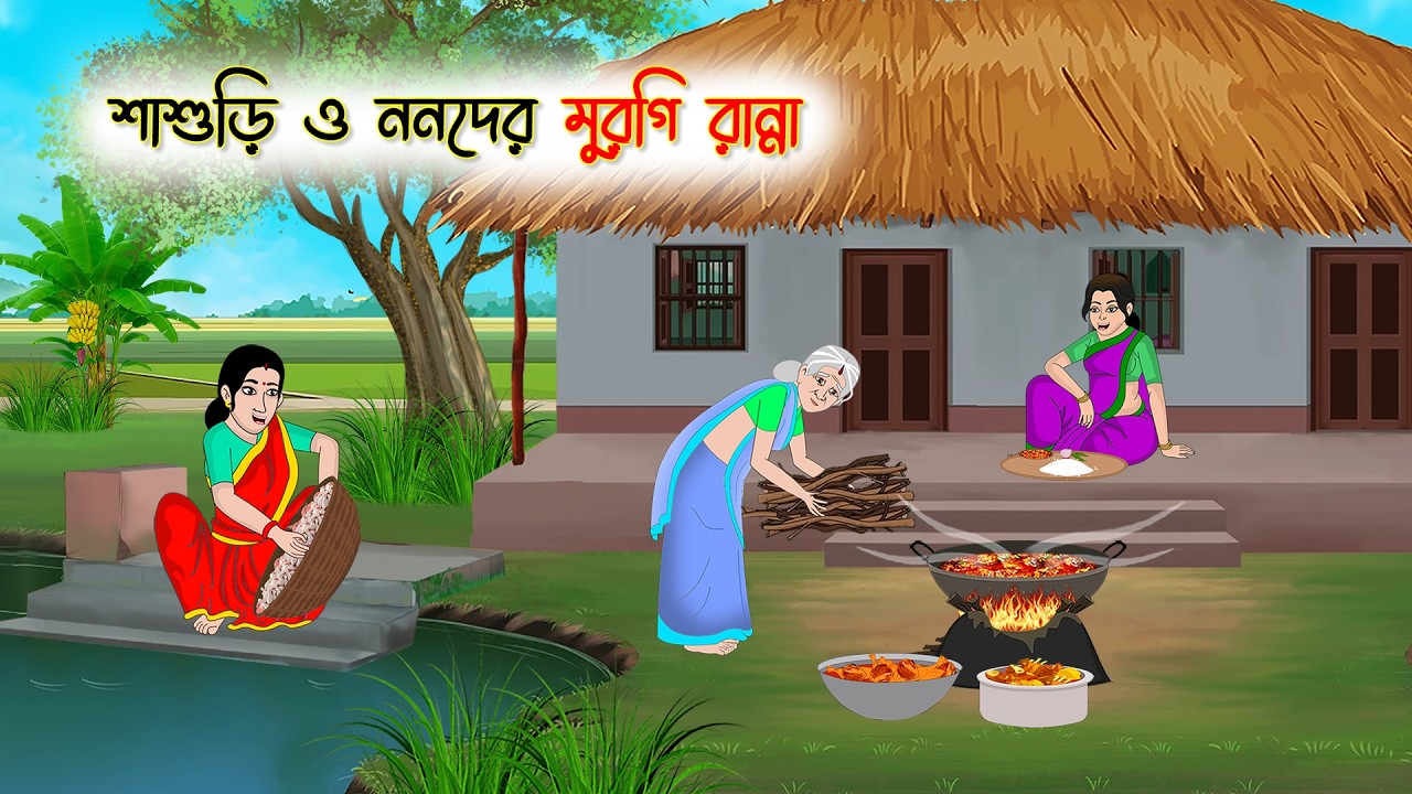 শাশুড়ি ও ননদের মুরগি রান্না | Bangla Moral Story | Bangla Cartoon | Rupkothar Golpo