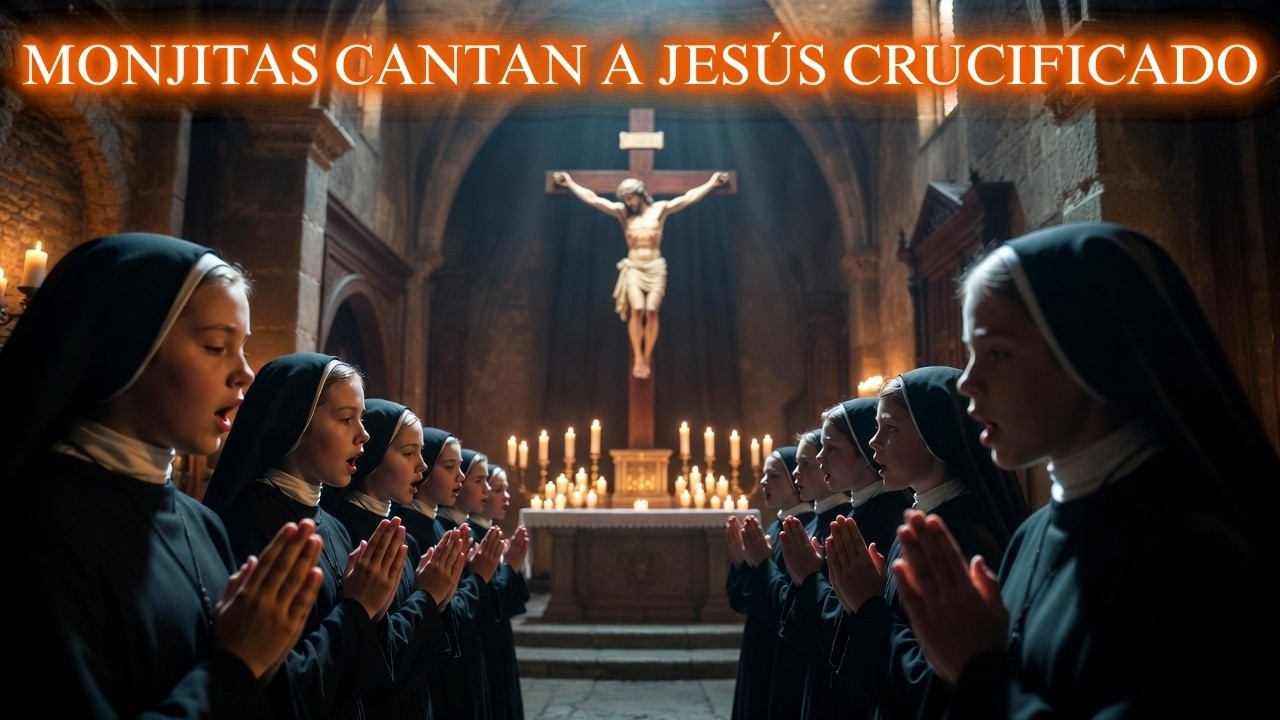 CANTOS GREGORIANOS DE MONJITAS A JESÚS CRUCIFICADO | CANTOS SAGRADOS CATÓLICOS