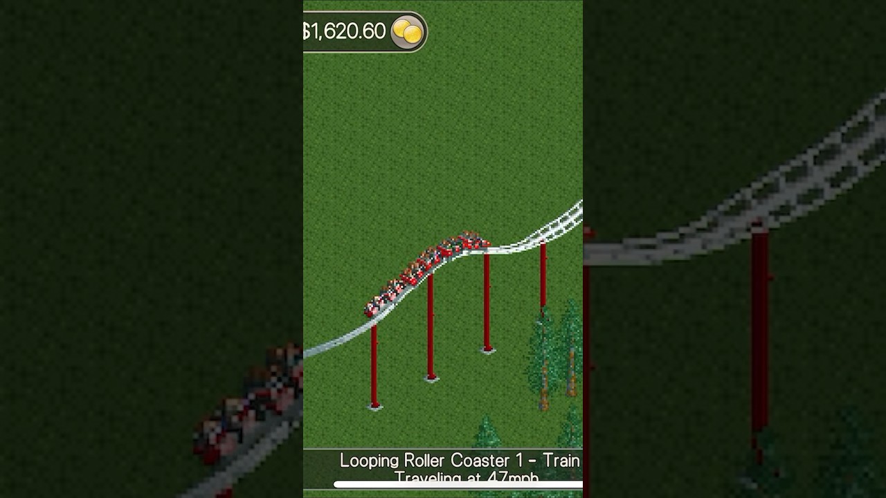 Это худшее, что есть в RollerCoaster Tycoon Classic 🤢 #шорты
