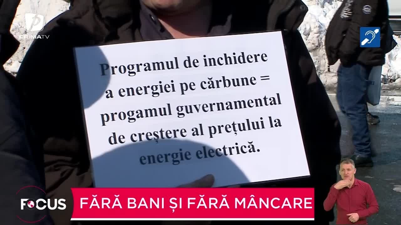 Minerii au protestat în Capitală. Fără bani și fără mâncare