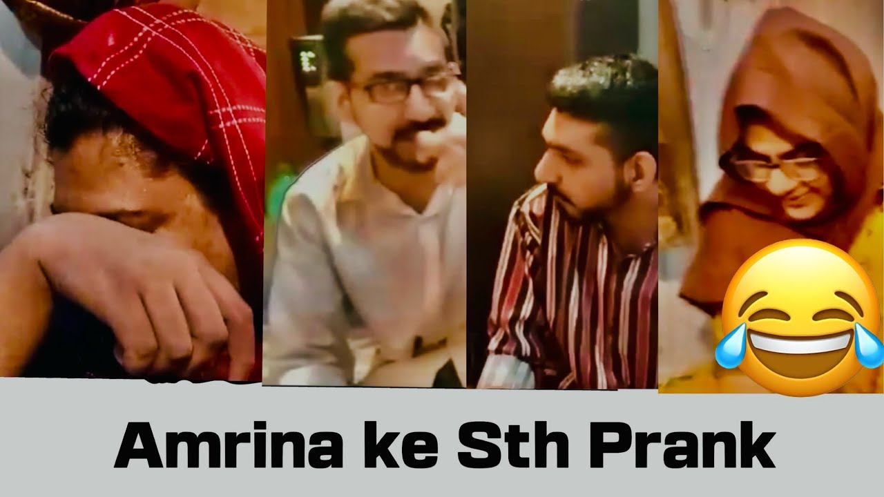 Khana pe kya amrina ke sth prank Fahad hamad or Many | Rone lgi thi 😂😂|