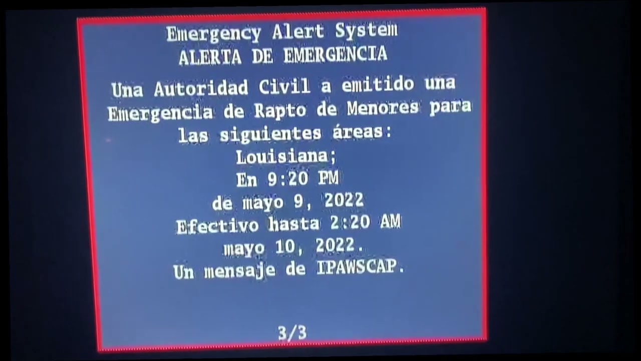 EARLY MORNING AMBER ALERT! (DASDEC -- EAS #8)
