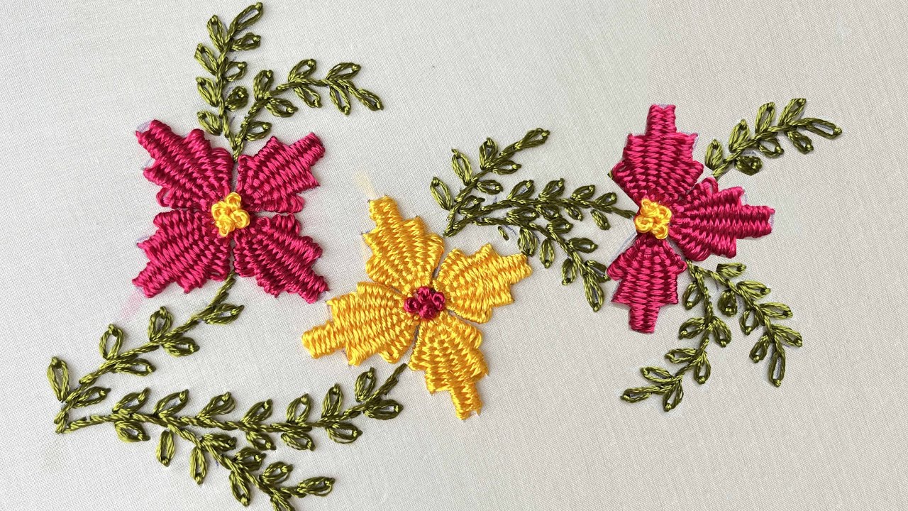 Kamal Kadai Hand Embroidery - Benazir Tanka - Neckline Embroidery