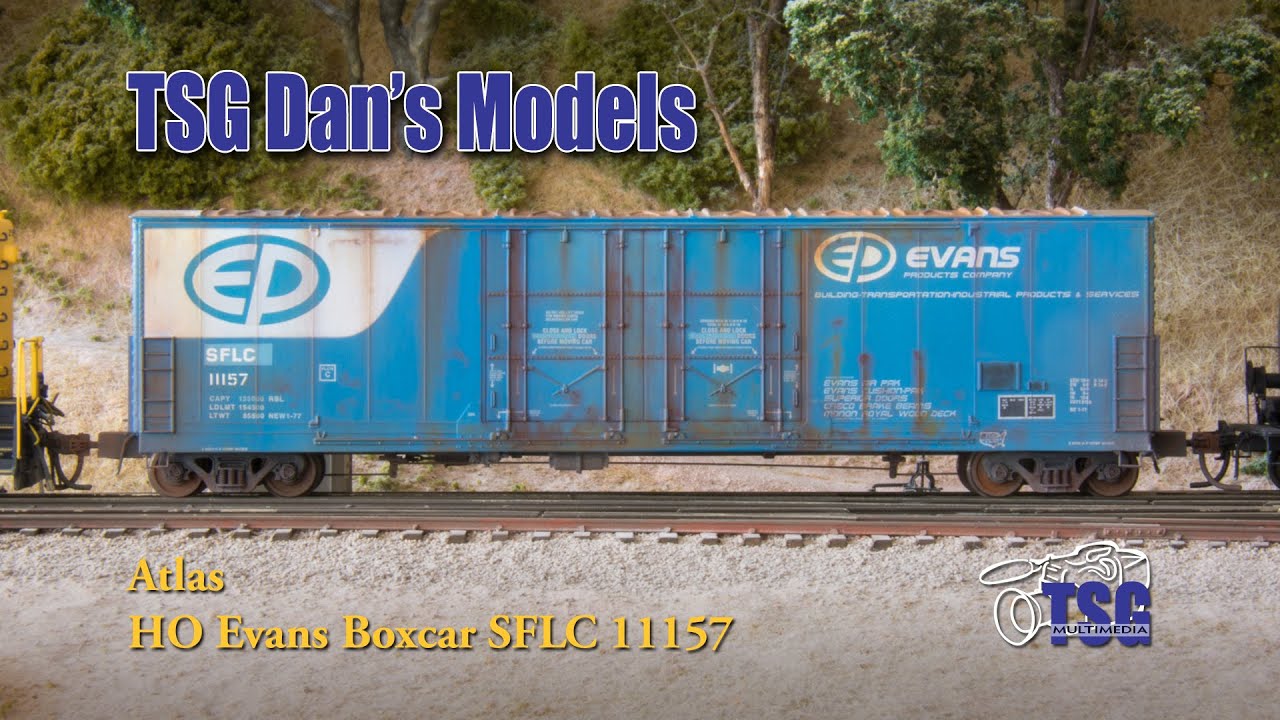 HO Scale Evans Box Car Weathered & Detailed Dan's Models