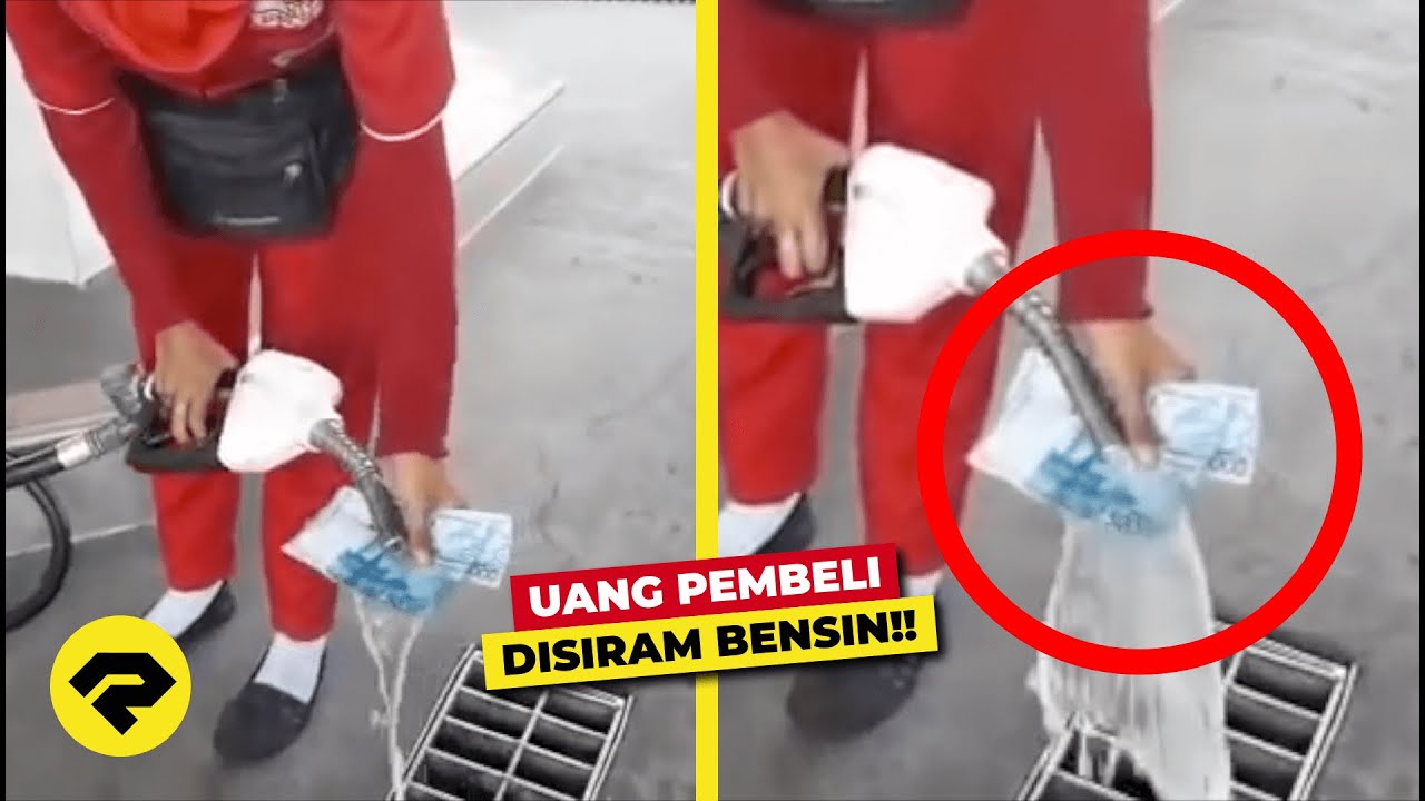 VIRAL!! PETUGAS SPBU SIRAM UANG KONSUMEN PAKAI BENSIN!! KEJADIAN SELANJUTNYA MENGEJUTKAN!!