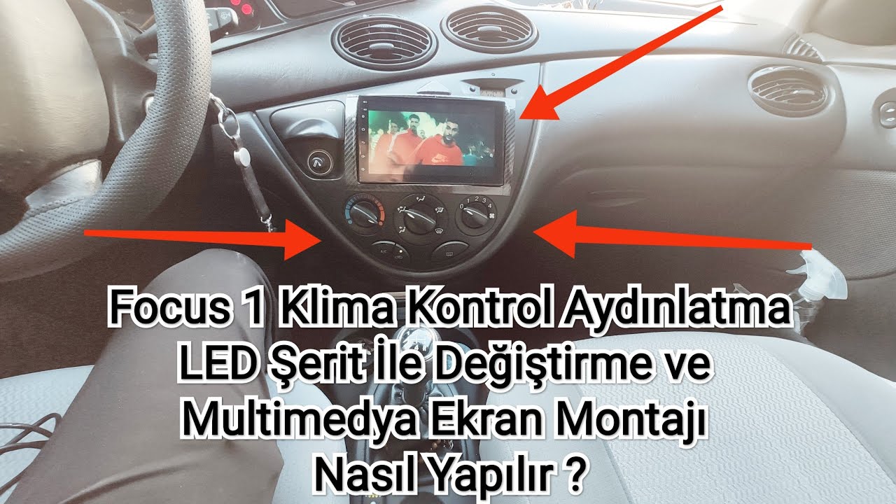 Focus 1 Klima Düğme Lambası Değişimi ve Android Multimedya Montajı Nasıl Yapılır ?