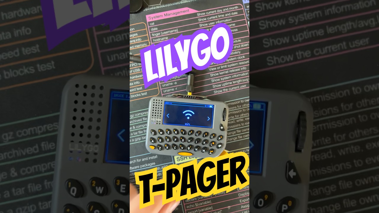 The LilyGo T-Pager #esp32 #lilygo