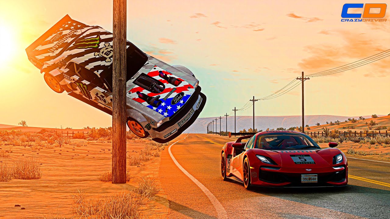 Side Collisions of Cars - BeamNG drive CRAZY DRIVERS