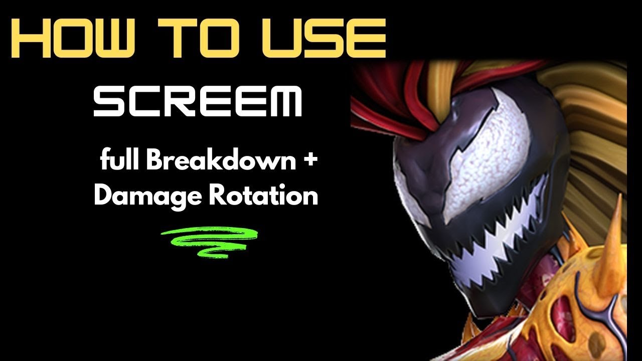 How to use Scream effectively |Full Breakdown + Damage Rotation| - Marvel Contest of Champions