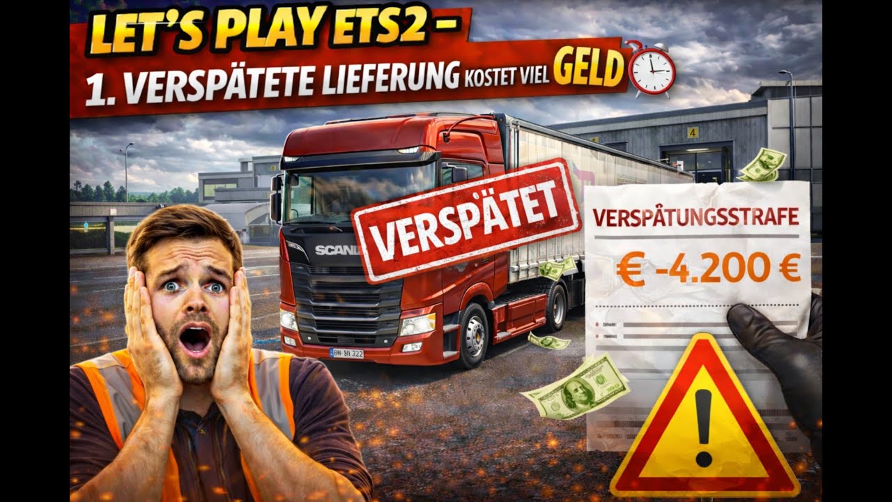 Let’s Play ETS 2 – 1. Verspätete Lieferung kostet viel Geld #11