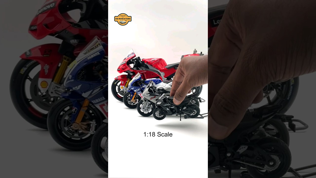 Understand Diecast Bike Scale Model Sizes #bikes #motogp #bmws1000rr #kawasaki #ninjah2r #modelbikes