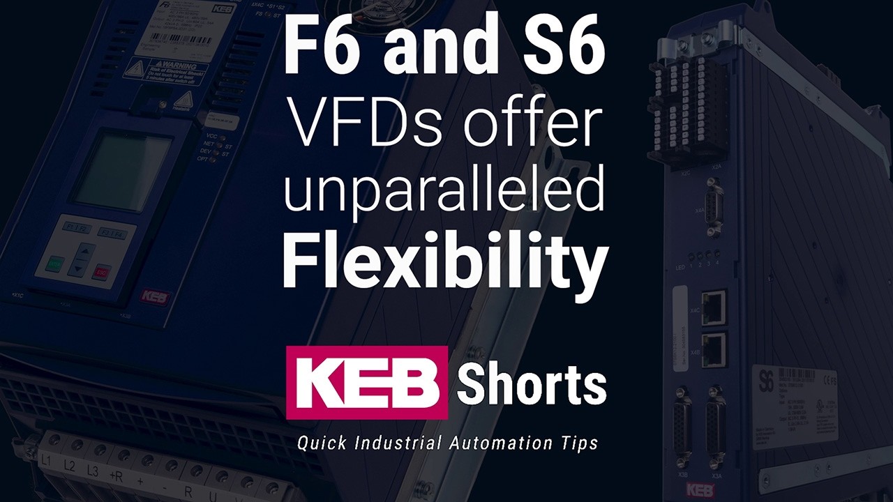 Flexibility is King | KEB S6 & F6 Drives: Options for protocols, feedback, motors, and more!