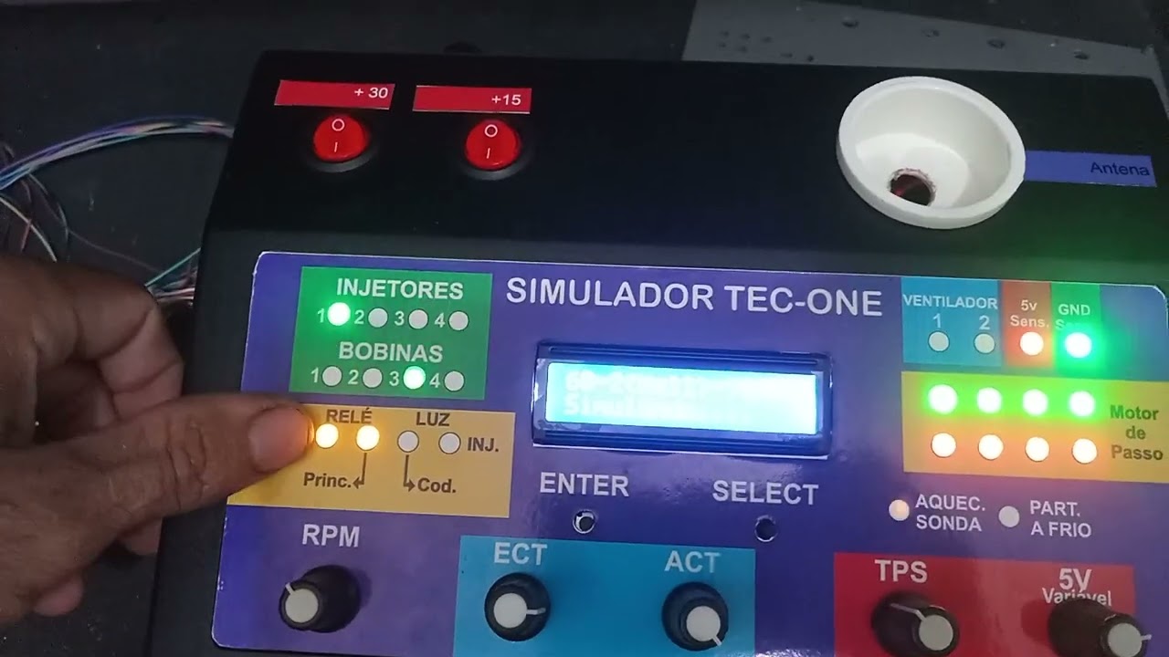 Simulador de ecu,teste de funcionamento!