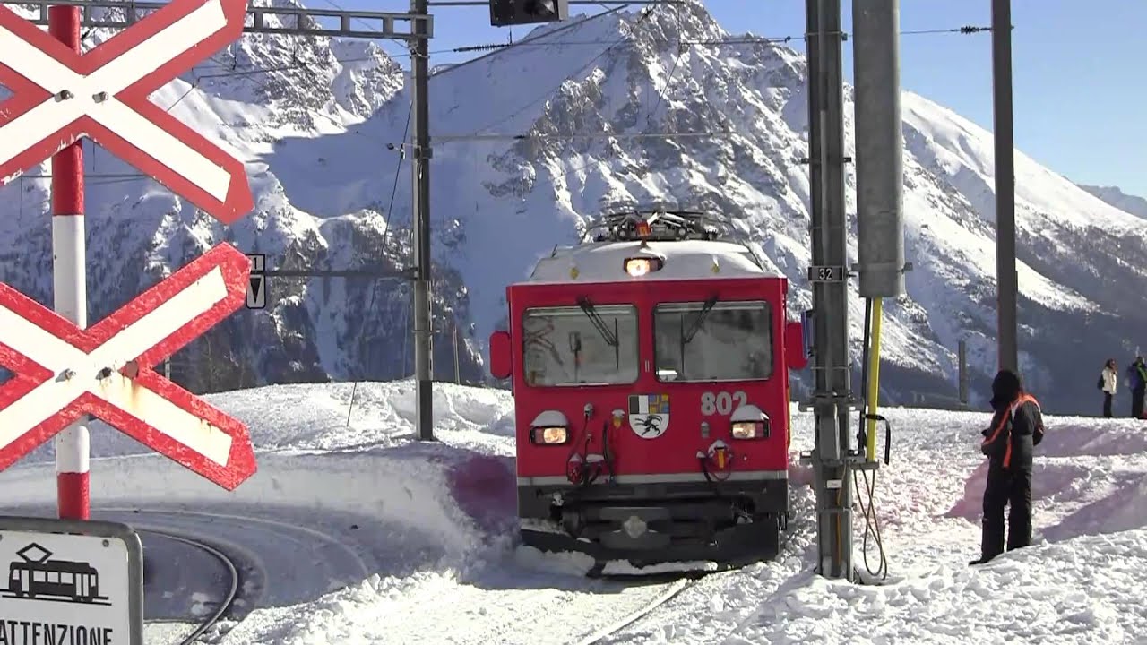 [HD] Berninapass im Winterkleid