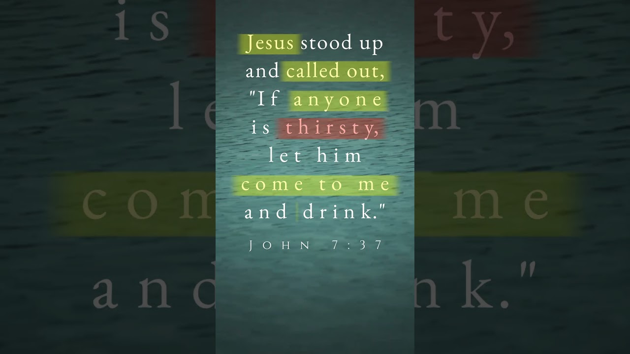 Jesus said this to anyone feeling empty... | John 