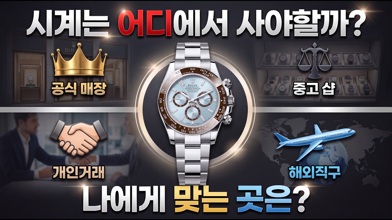 모르면 손해보는 시계 구매 방법 ’6가지‘ (장단점 비교)