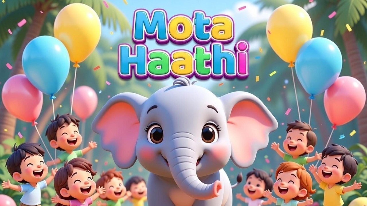 Ek Mota Hathi | Bachpan Hindi TV | Hindi Kids Rhyme | Ek Mota Hathi Ghumne Gaya |