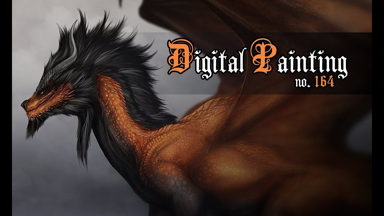 Autumn Dragon Design 🍂🐉🔥 // Digital painting no. 164