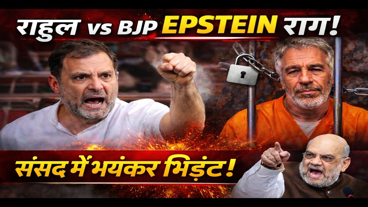 Parliament Session:Rahul Gandhi ने Parliament में छेड़ा Epstein का राग! फिर हो गयी भयंकर भिडंत!