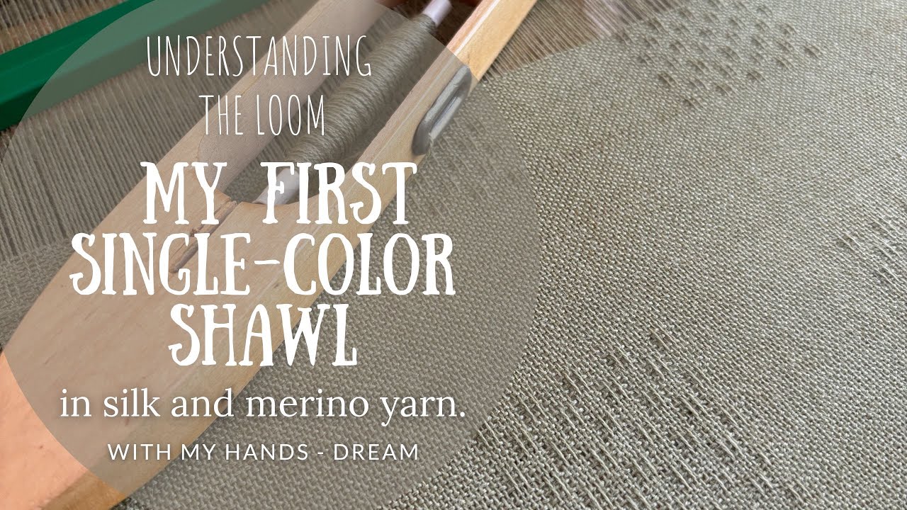Understanding the loom - my first single-color huck lace shawl in silk and merino