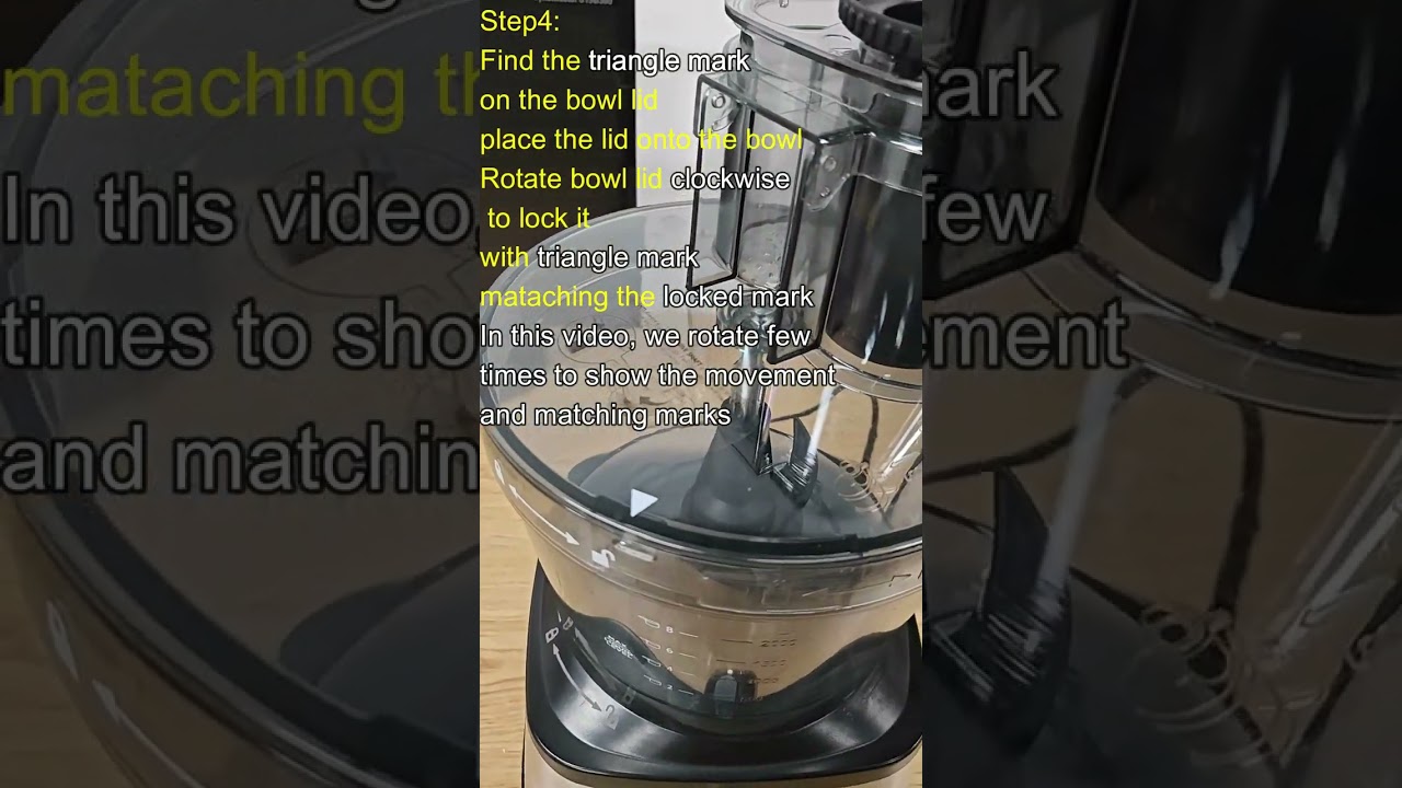 How to power on FP408 food processor