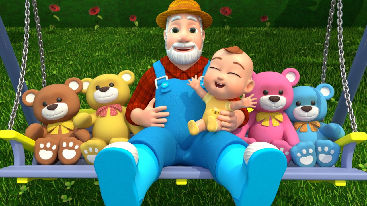 Teddy Plays on the Swing | Newborn Baby Songs & Nursery Rhymes