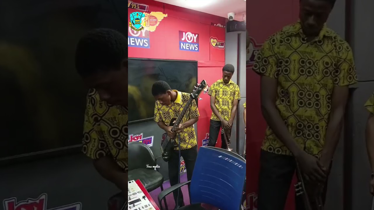 Toase SHS, winners of the Ashanti High Schools' Music Fiesta 2025 at the studios of Luv FM
