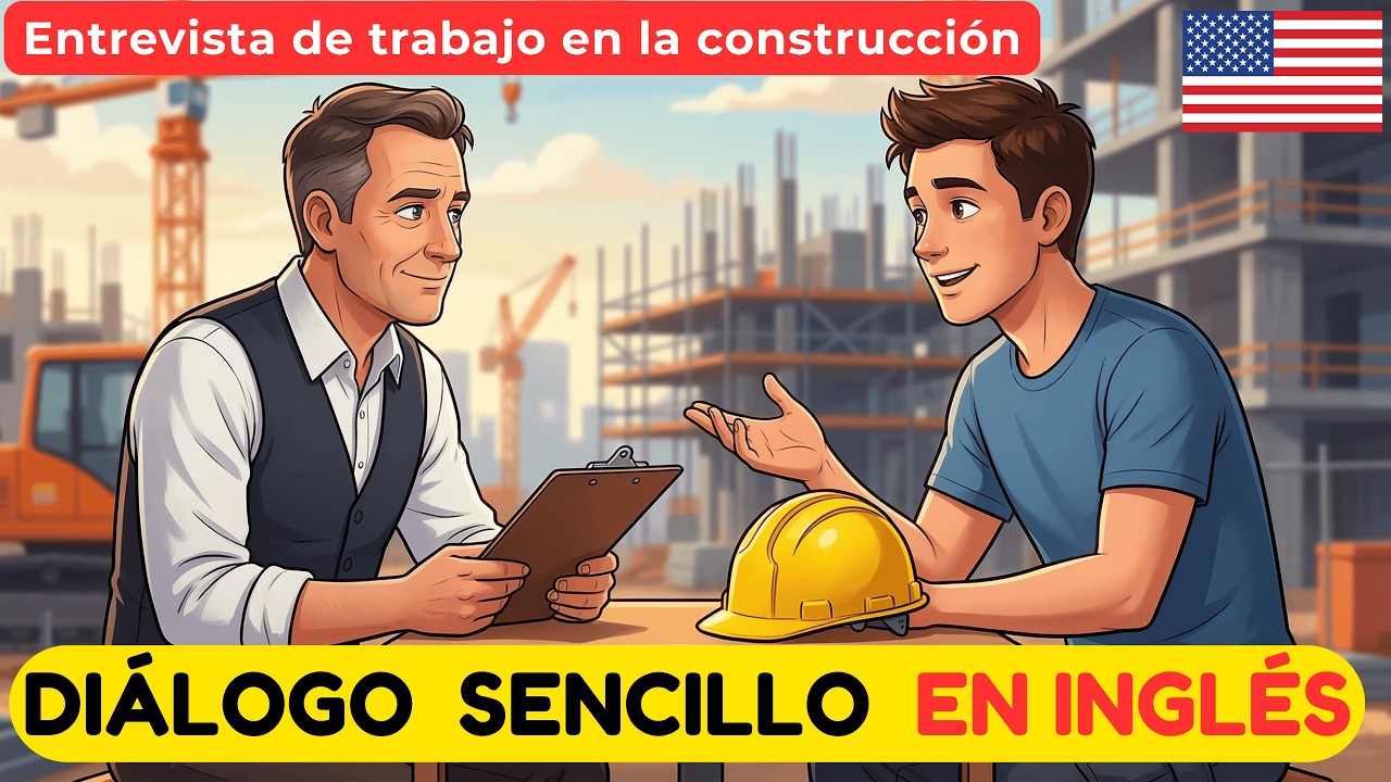 Diálogo en inglés fácil para principiantes: Entrevista de trabajo en la construcción