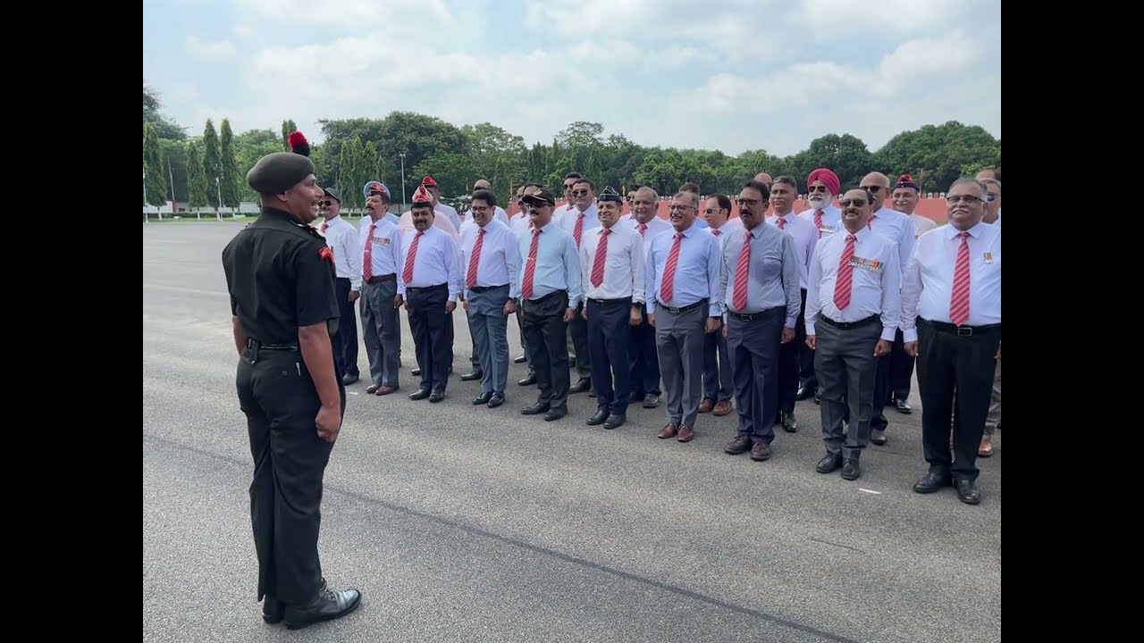 Indian Army OTA Officers Re-living their Passing Out Parade after 35 years