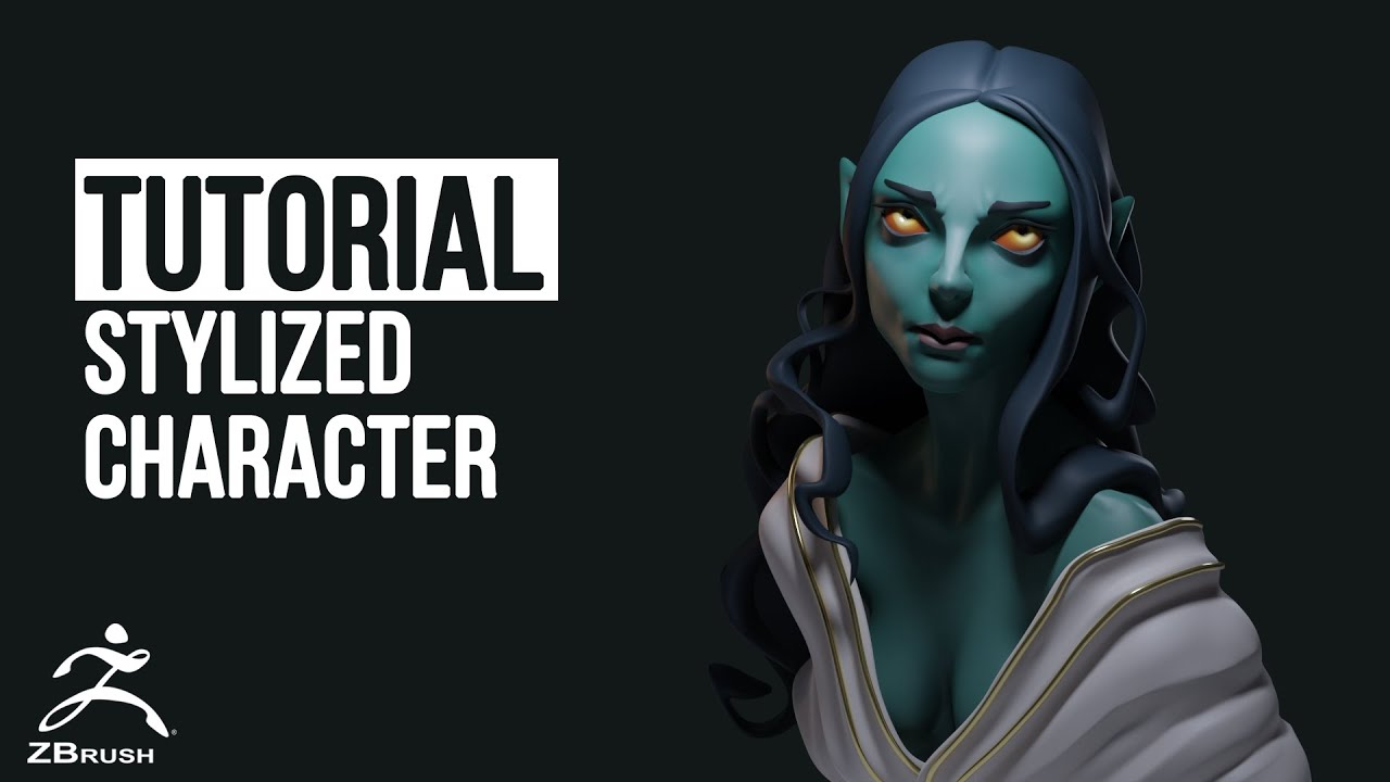 Zbrush Stylized character Full tutorial Zbrush 2022