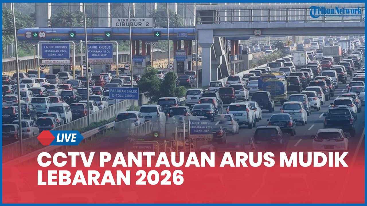 LIVE: CCTV Pantauan Arus Mudik Lebaran 2026, Ruas Cikampek-Palimanan Padat