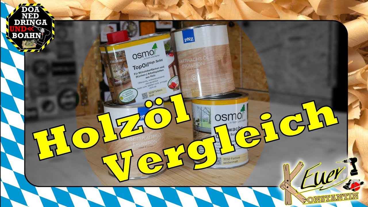 Holzöl Vergleich | PNZ vs OSMO | Wood oil comparison