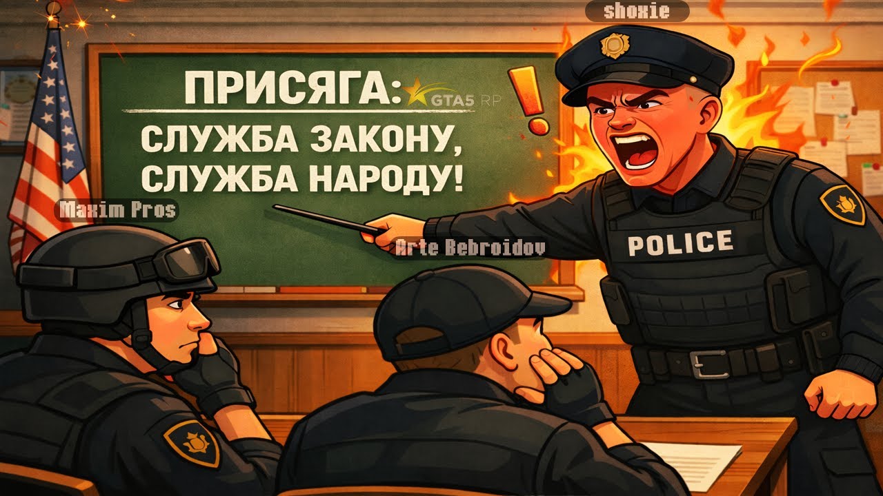 ШОКСИ ОБУЧАЕТ НОВОБРАНЦЕВ В ПОЛИЦИИ В ГТА 5 РП!