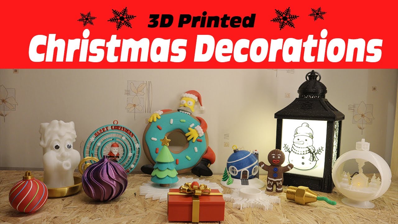 Christmas 3D Printing Ideas - DIY Christmas Decorations