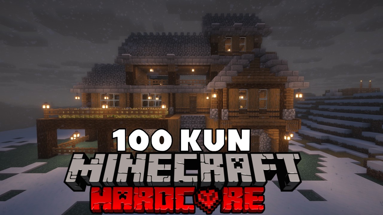 Men Minecraft Arktikada 100 Kun Yashab Qoldim.