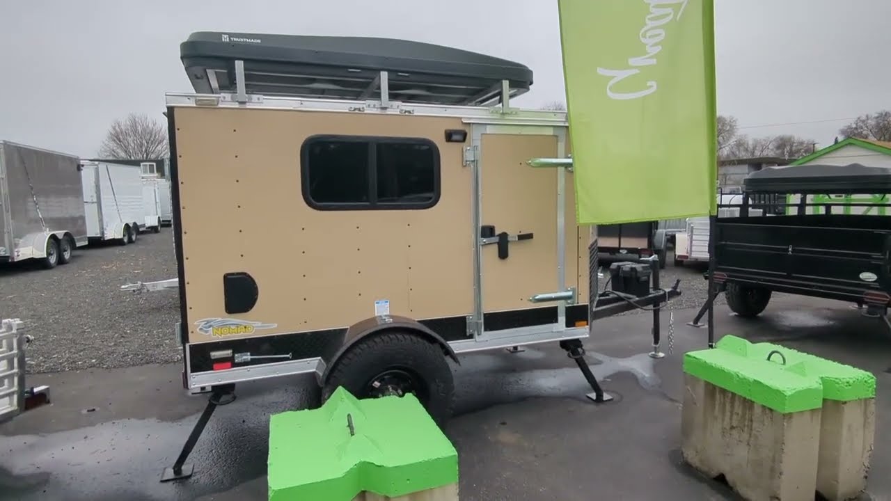 Мы заказали закрытый прицеп Cargo King 5 X 8 для кемпинга