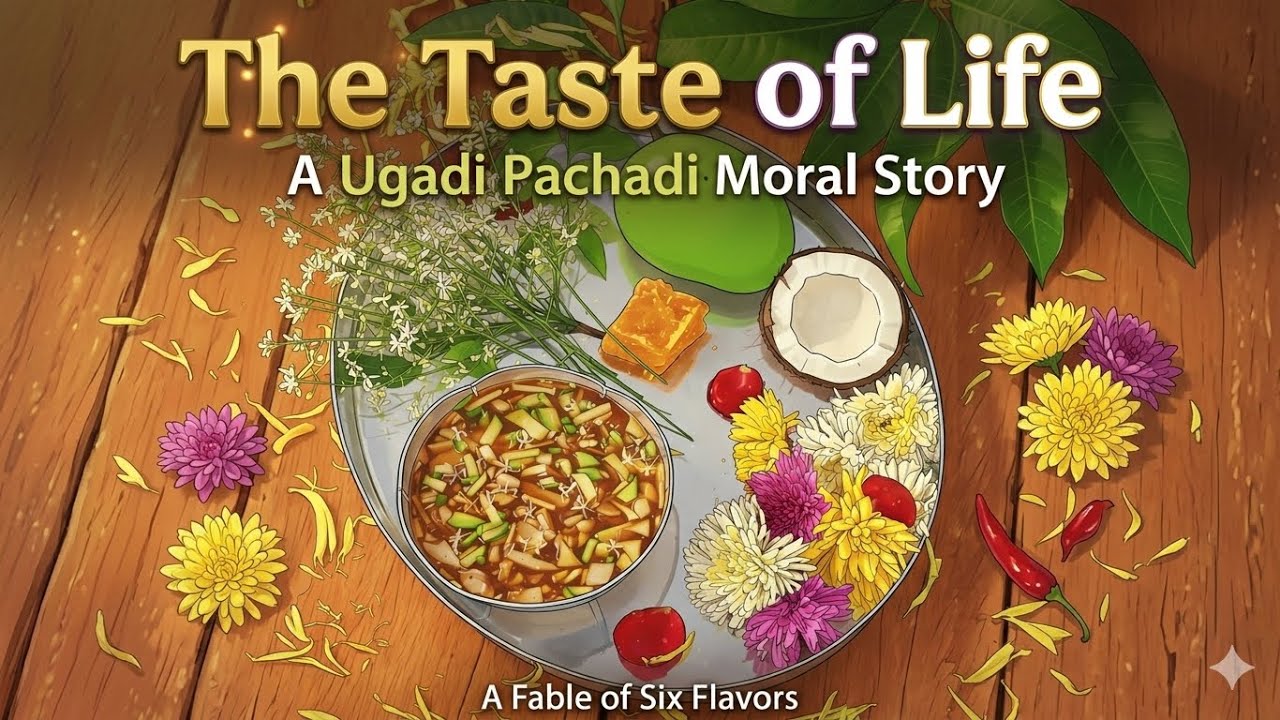 ఉగాది పచ్చడి -  నీతి కథలు || The taste of Life - A Ugadi moral story @saharsh2896  #moralstory 