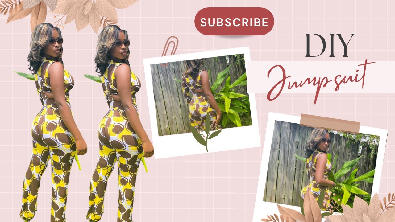 DIY jumpsuit from scratch | No pattern needed | Beginner friendly sewing tutorial