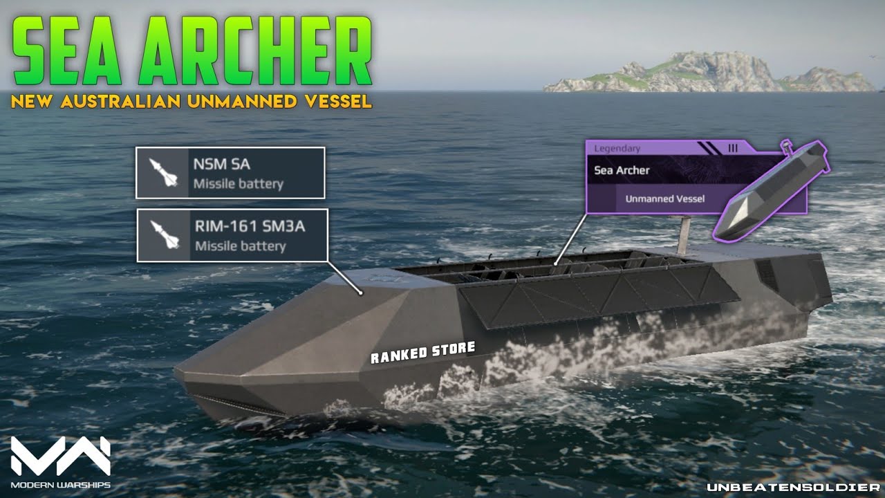 Modern Warships : Sea Archer New Unmanned Vessel || Ranked Store || Alpha Test || MW