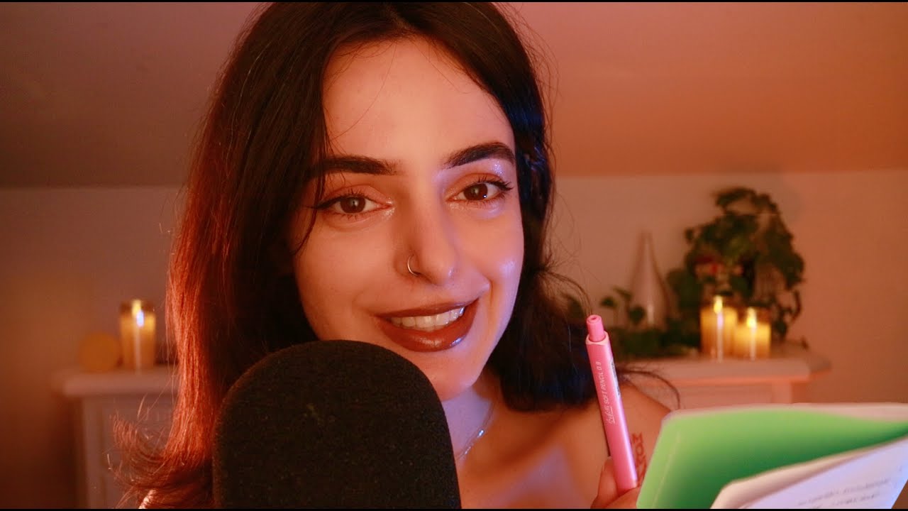 ASMR Asking You 45 Yes or No Questions ✨ Writing, Pencil & Paper Sounds to Help You Fall Asleep✨