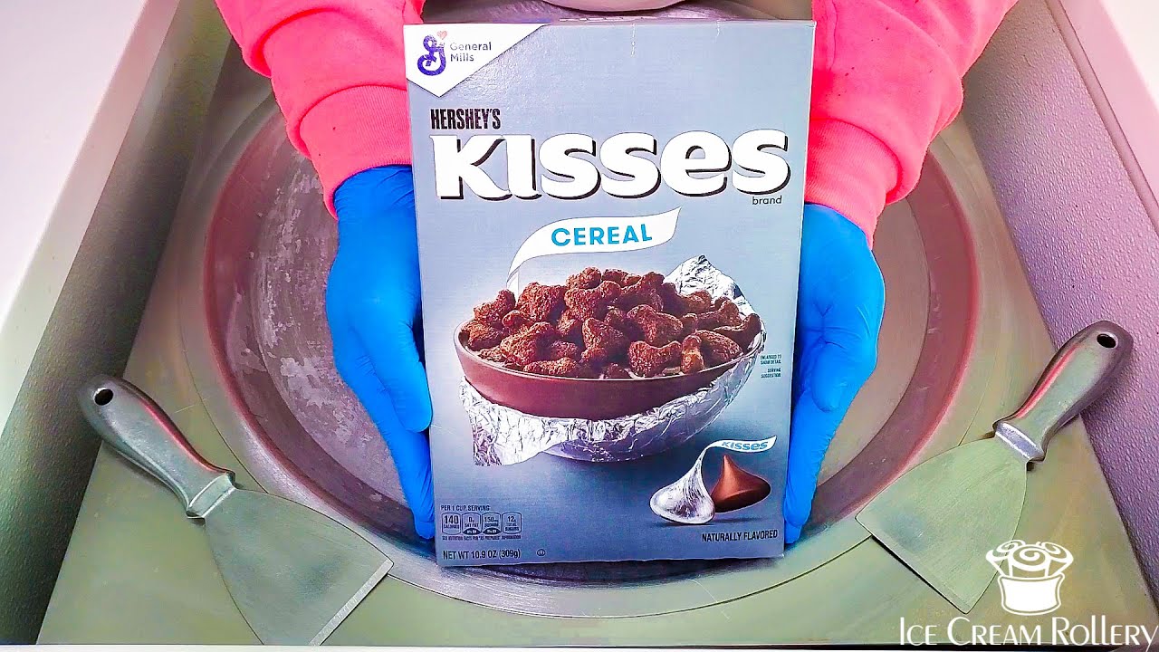 Ice Cream Rolls | Hershey Kisses Cereal | Satisfying Asmr