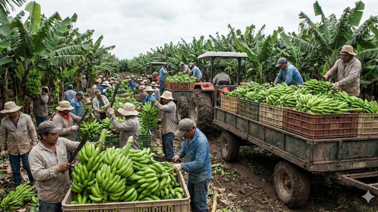 The Absolute Reality Of Mega Farming: Planting Thousands Of Bananas In The Wild Jungle Frontier