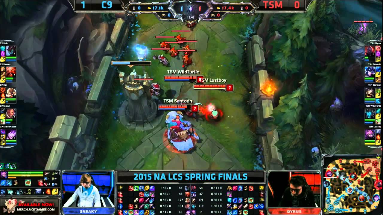 TSM vs Cloud 9 | Game 2 Grand Finals S5 NA LCS Spring 2015 playoffs | Team Solomid TSM vs C9 G2