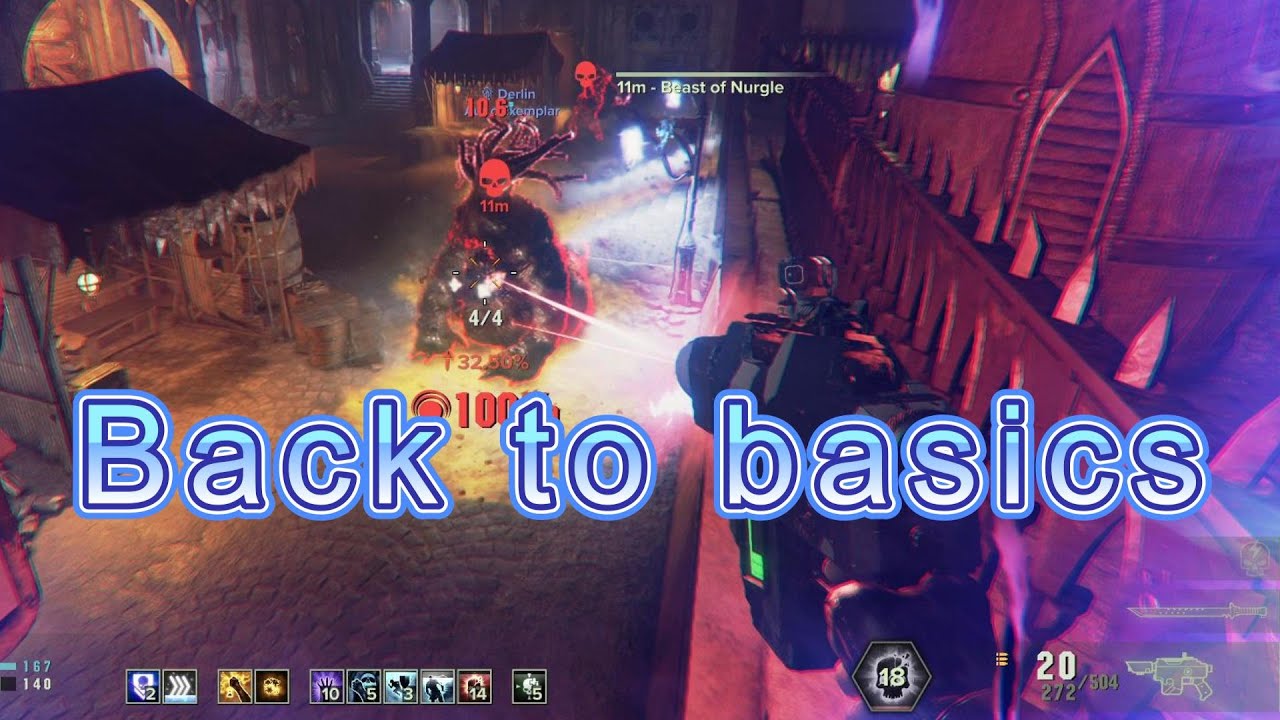 Darktide, Auric, Psyker with starting weapon setup