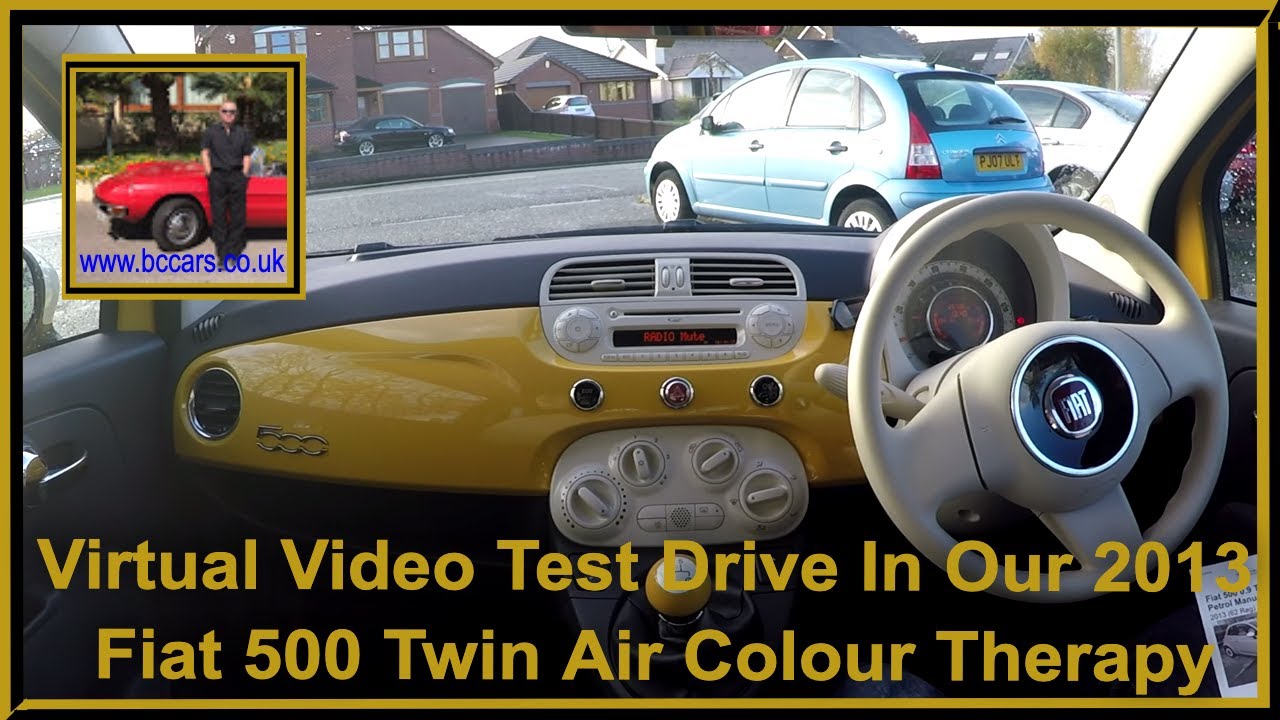 Virtual Video Test Drive In Our 2013 Fiat 500 Twin Air Colour Therapy