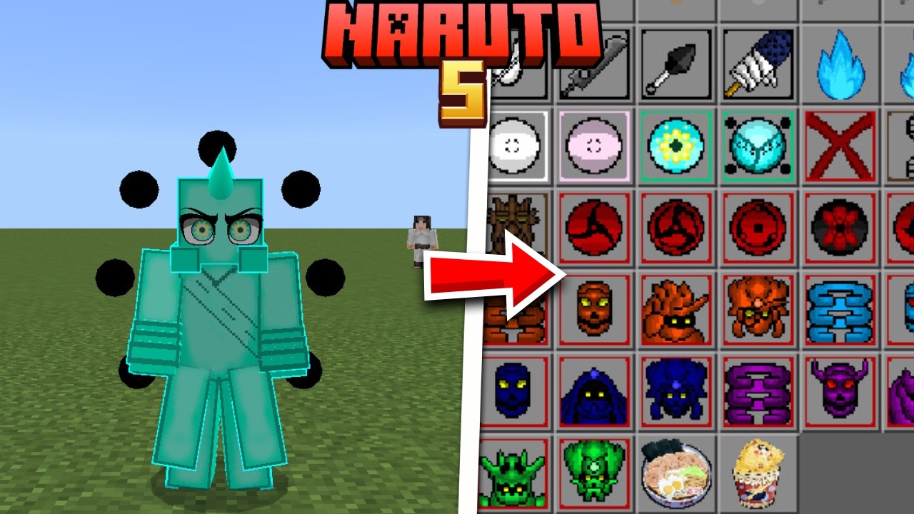 SAIU!!!NOVA ADDON DE NARUTO COM *SUSANO, MANGEKYOU e MAIS* PARA MCPE v26.2+!!!😱😱😱(NARUTO S)