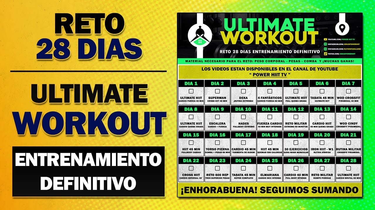 ULTIMATE WORKOUT | Entrenamiento Extremo y Completo para Transformar tu Cuerpo 💥 ¡Reto 28 Días!